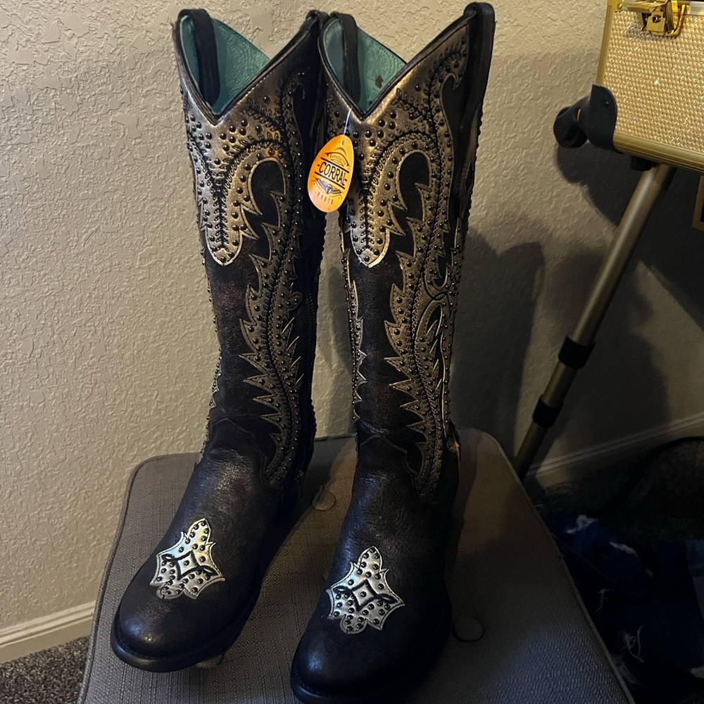 Corral 7 1/2 cowboy boots - Picture 4 of 6
